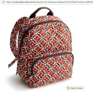 Vera Bradley Banbury backpack NWT